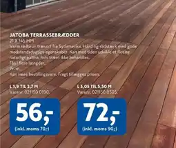Davidsen Jatoba terrassebrædder tilbud