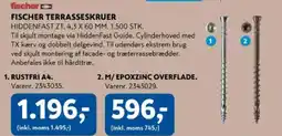Davidsen Fischer terrasseskruer tilbud