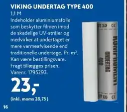 Davidsen Viking undertag type 400 tilbud