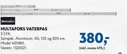 Davidsen Hultafors vaterpas tilbud