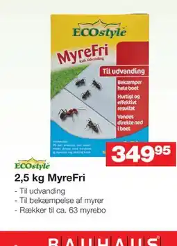 Bauhaus 2,5 kg MyreFri tilbud