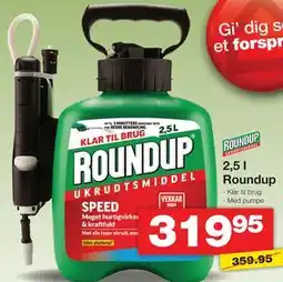 Bauhaus 2,5 l Roundup tilbud
