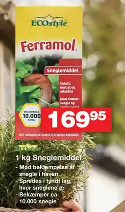 Bauhaus 1 kg Sneglemiddel tilbud