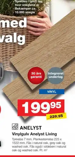 Bauhaus Vinylgulv Anelyst Living tilbud