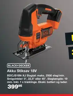 Bauhaus Akku Stiksav 18V tilbud