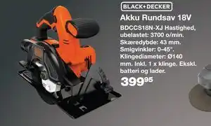 Bauhaus Akku Rundsav 18V tilbud