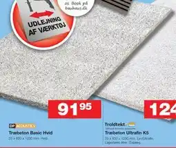 Bauhaus Træbeton Basic Hvid tilbud