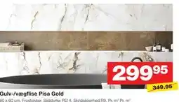 Bauhaus Gulv-/vægflise Pisa Gold tilbud