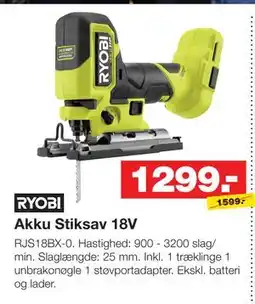 Bauhaus Akku Stiksav 18V tilbud