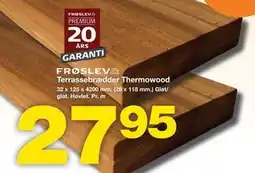 Bauhaus FRØSLEV Terrassebrædder Thermowood tilbud
