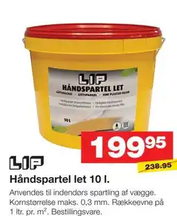 Bauhaus LIP Håndspartel let 10 l tilbud