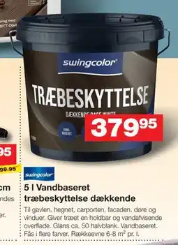 Bauhaus 5 l Vandbaseret træbeskyttelse dækkende tilbud