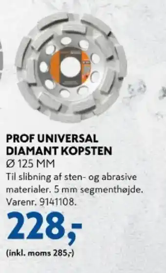 Davidsen PROF Universal diamant kopsten tilbud