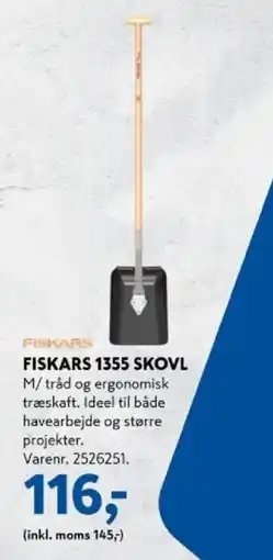 Davidsen FISKARS 1355 skovl tilbud