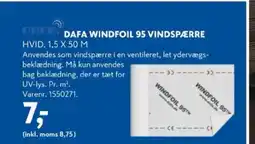 Davidsen Dafa Windfoil 95 vindspærre tilbud