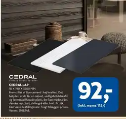 Davidsen Cedral Lap tilbud