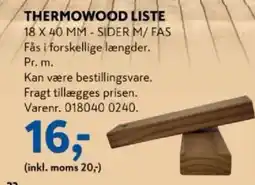 Davidsen Thermowood liste tilbud