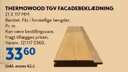 Davidsen Thermowood TGV facadebeklædning tilbud