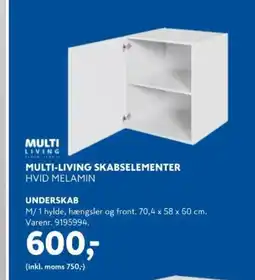 Davidsen Multi-living skabselementer tilbud