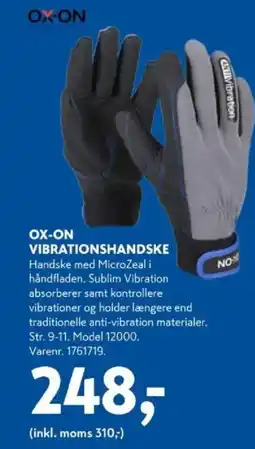 Davidsen OX-ON Vibrationshandske tilbud