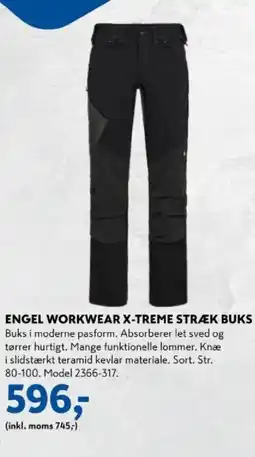 Davidsen Engel Workwear X-treme stræk buks tilbud