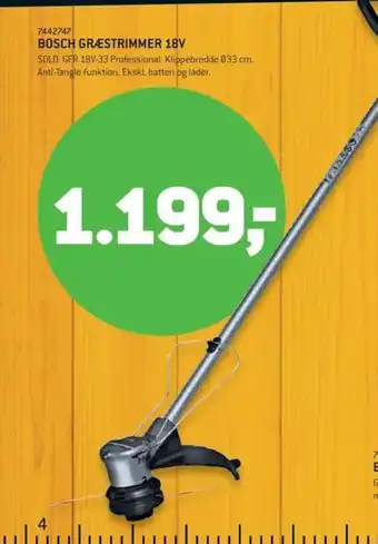 BOSCH Græstrimmer 18v