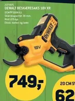 XL-BYG DEWALT Beskæresaks 18v XR tilbud