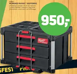 XL-BYG Milwaukee Packout skuffeboks tilbud