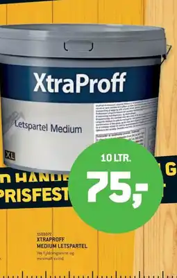 XL-BYG Xtraproff Medium letspartel tilbud