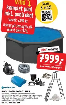 jem & fix POOL BASIC 10680 LITER tilbud