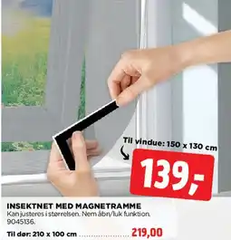 jem & fix INSEKTNET MED MAGNETRAMME tilbud