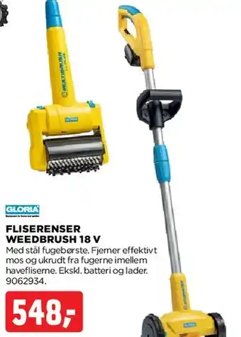 FLISERENSER WEEDBRUSH 18 V