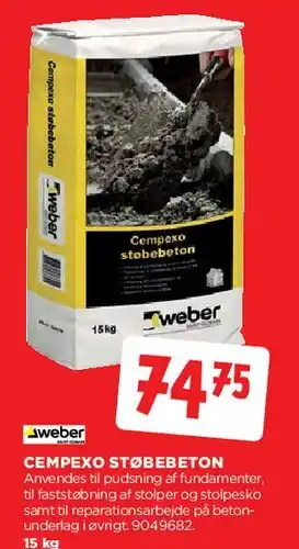 jem & fix Cempexo Støbebeton tilbud