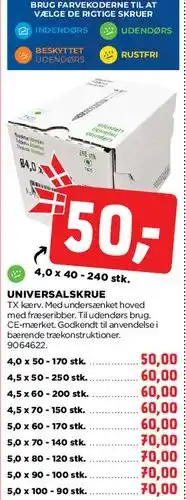 jem & fix UNIVERSALSKRUE tilbud