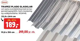 jem & fix TRAPEZ PLADE GLASKLAR tilbud