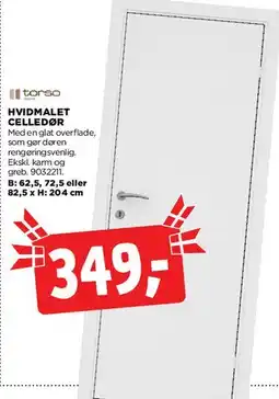 jem & fix Hvidmalet celledør tilbud
