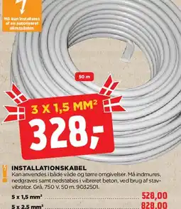 jem & fix INSTALLATIONSKABEL tilbud