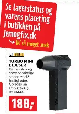 jem & fix Turbo mini blæser tilbud