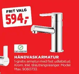 jem & fix HÅNDVASKARMATUR tilbud