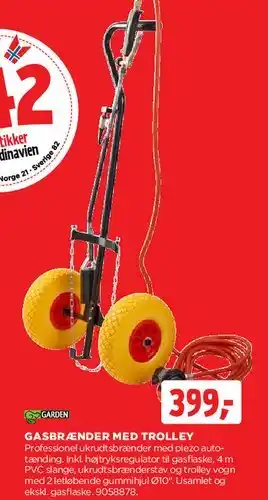 jem & fix GASBRÆNDER MED TROLLEY tilbud