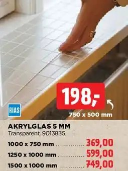 jem & fix Akrylglas 5 mm tilbud