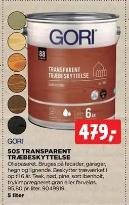 jem & fix 505 TRANSPARENT TRÆBESKYTTELSE tilbud