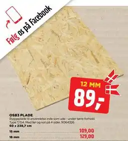 jem & fix OSB3 PLADE tilbud