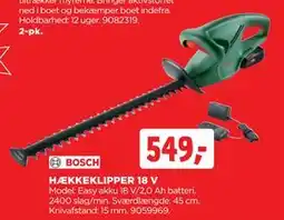 jem & fix HÆKKEKLIPPER 18 V tilbud