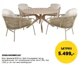 XL-BYG Jepara Havemøbelsæt tilbud