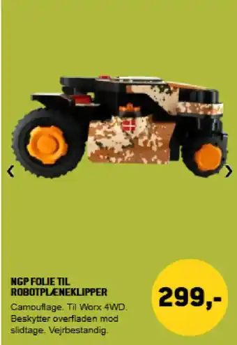 XL-BYG NGP Folie til robotplæneklipper tilbud