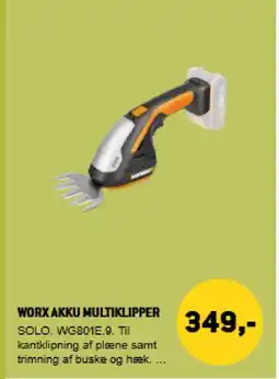 XL-BYG Worx Akku multiklipper tilbud