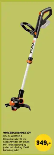 XL-BYG Worx græstrimmer 20v tilbud