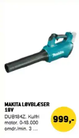 XL-BYG Makita Løvbleser 18V tilbud
