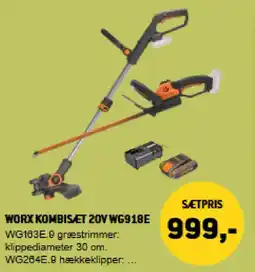XL-BYG Worx Kombiset 20V WG918E tilbud